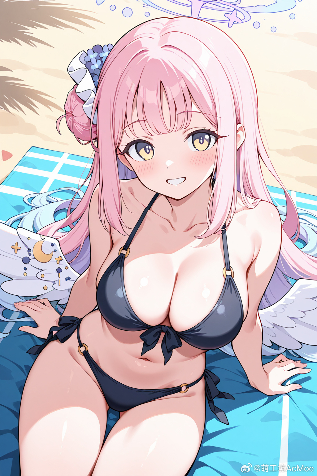 #碧蓝档案##AIGC# 炎炎夏日，让未花来带你清凉一夏吧-萌次元AcMoe